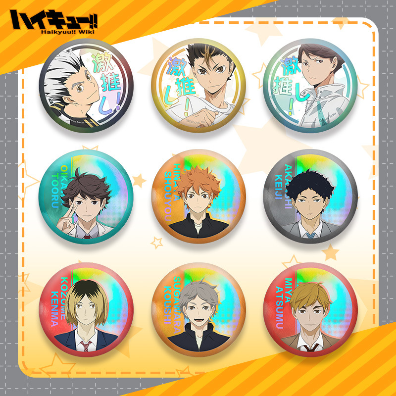 Anime Merchandise Haikyuu - Haikyuu 201 Serisi Çift Flaş Rozeti