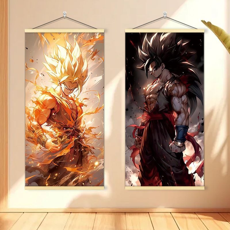 Anime Poster Print - Dragon Ball Tuval Üzerine Yapılmış Dekoratif