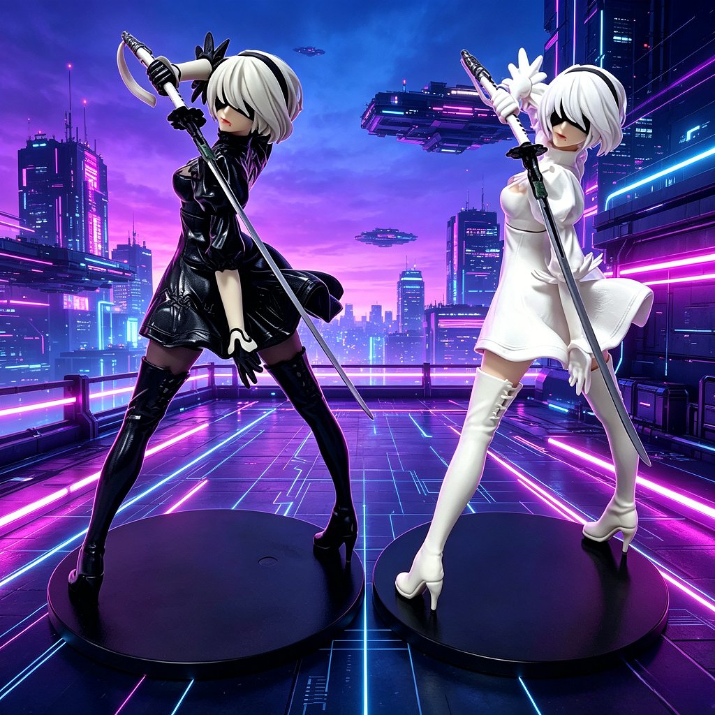 Anime Merchandise For Sale - Sıcak Fırsat 18CM Yorha 2B Siyah