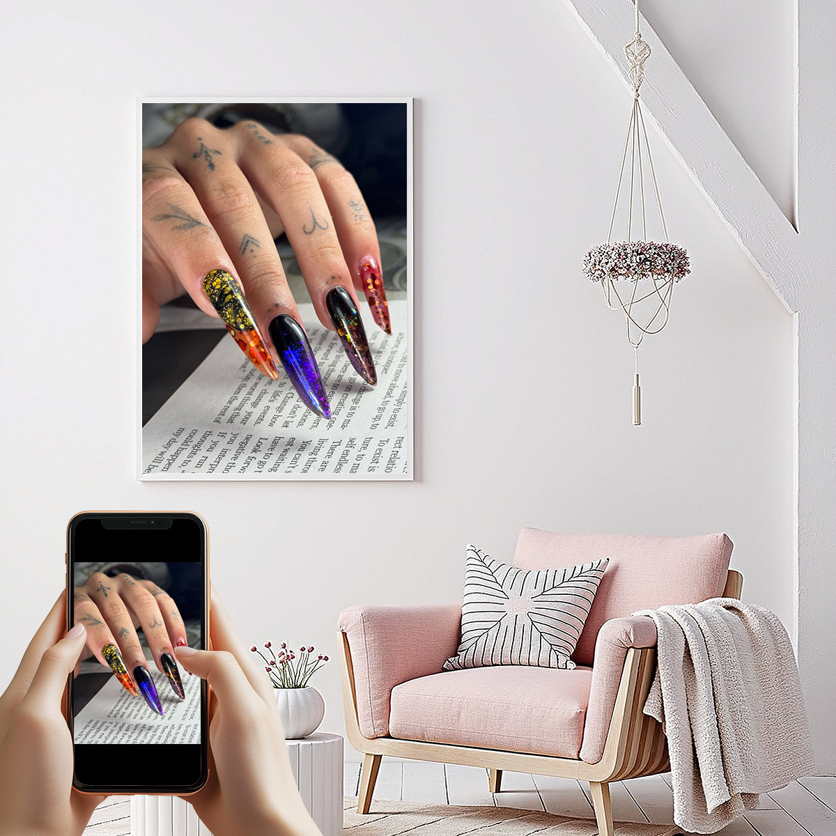 Art Print Framed - Özel fotoğraf 1 adet HD baskı