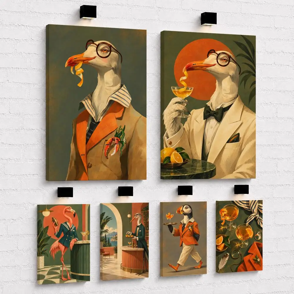 Art Print Framed - Deniz Çekeneği Temalı Kokteyl Resimli, Kaligrafi