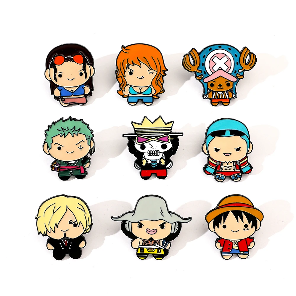Enamel Pin Set - 9 adet yaratıcı karikatür broş Anime