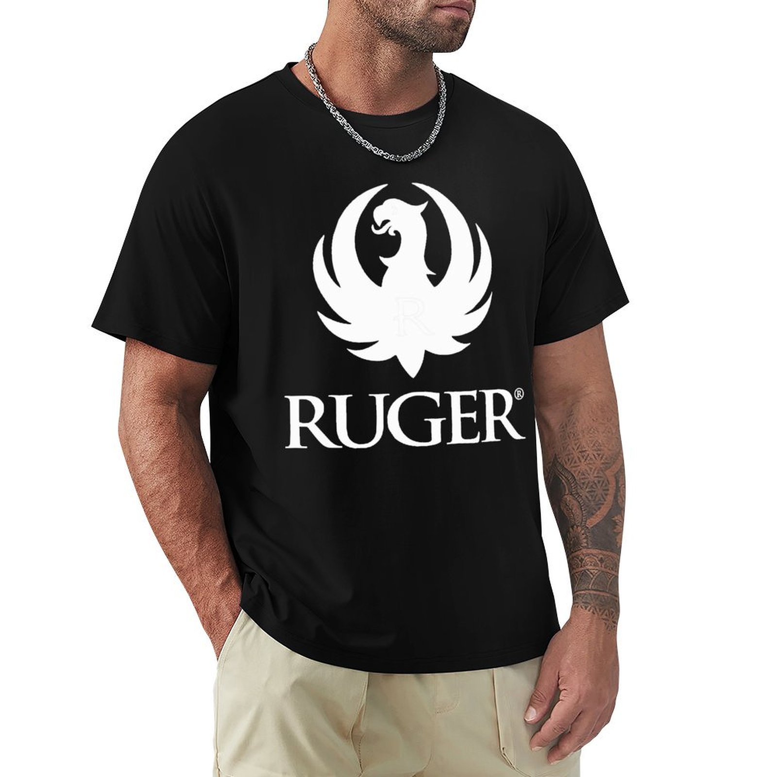 Anime Merchandise T Shirt - R.uger Logolu Ürünler Tişörtü, erkekler için