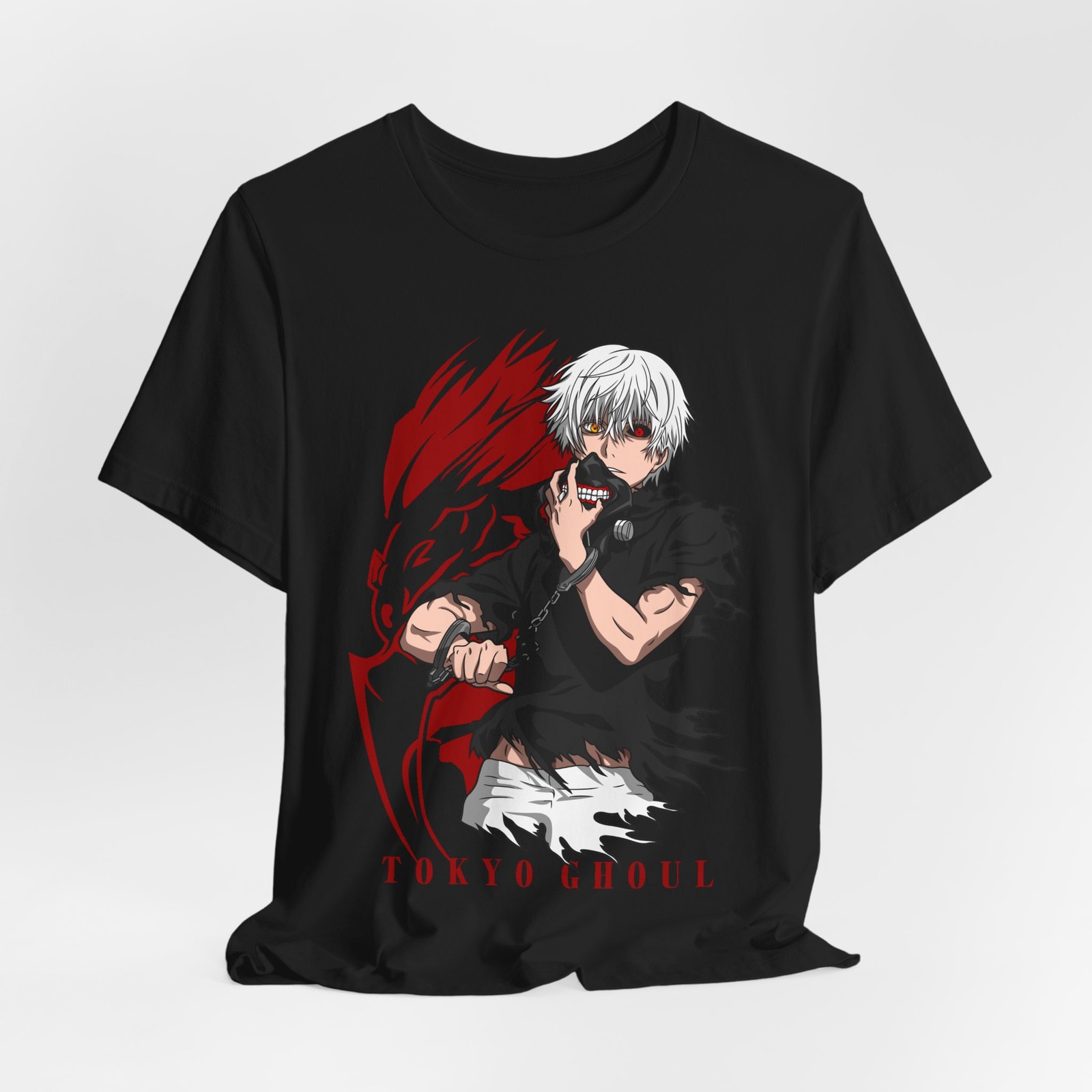 Anime Merchandise T Shirt - Tokyo Ghoul Anime Tişörtü, Unisex Kısa