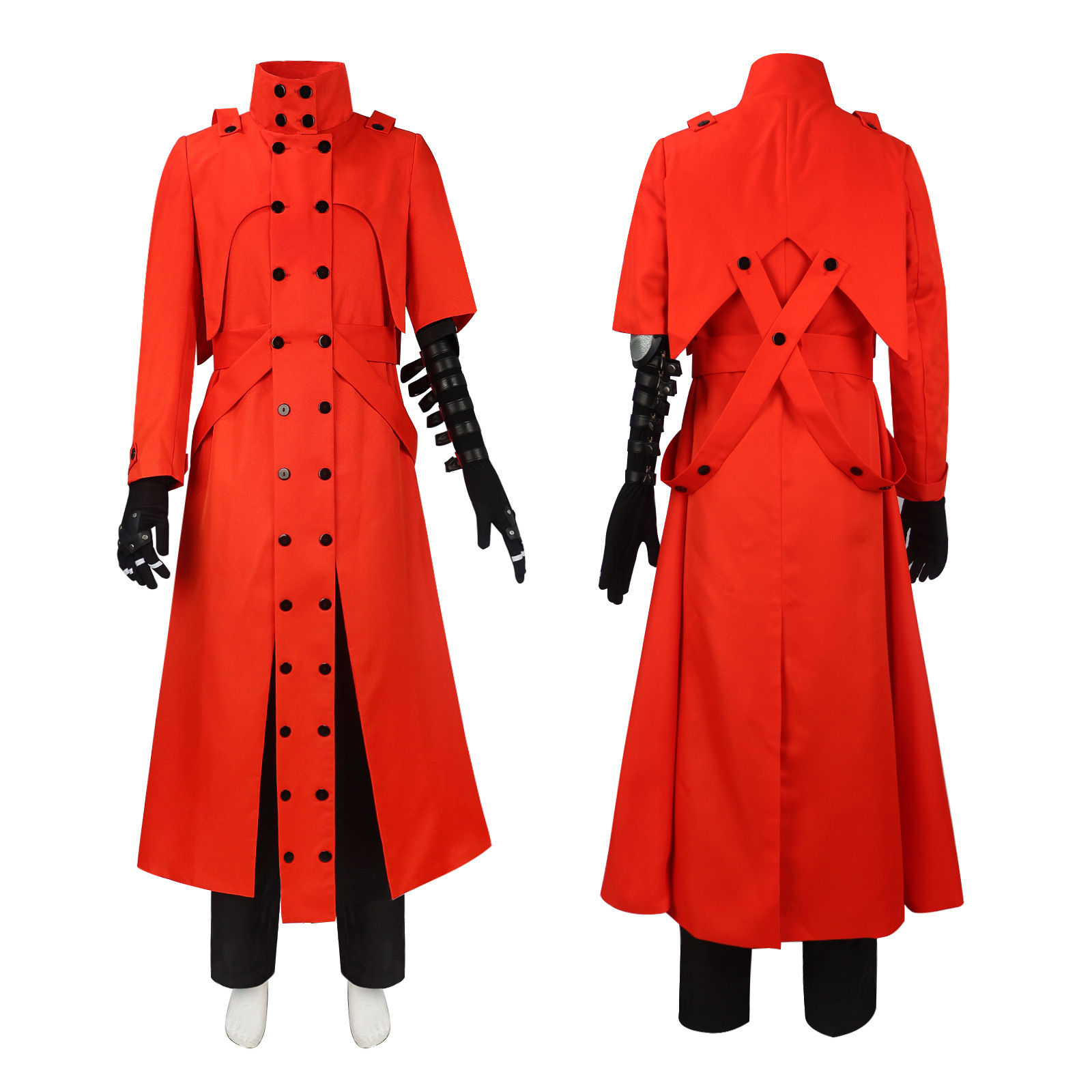 Windbreaker Anime Merchandise - Anime Uzun Kırmızı Rüzgarlık Trençkot Üniforma