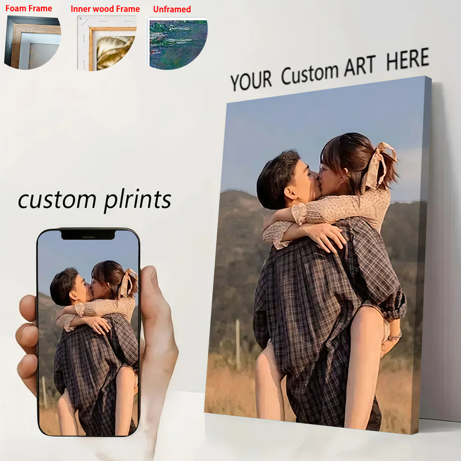 Anime Poster Print - Çerçeveli/Çerçevesiz Kişiselleştirilmiş Özel Kanvas Baskılar Fotoğraf