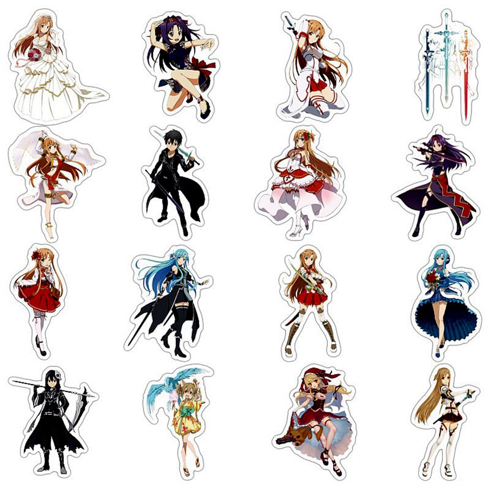 1 paket Anime Etiket Sword Art - Anime Merchandise Online incelemesi ve fiyatı