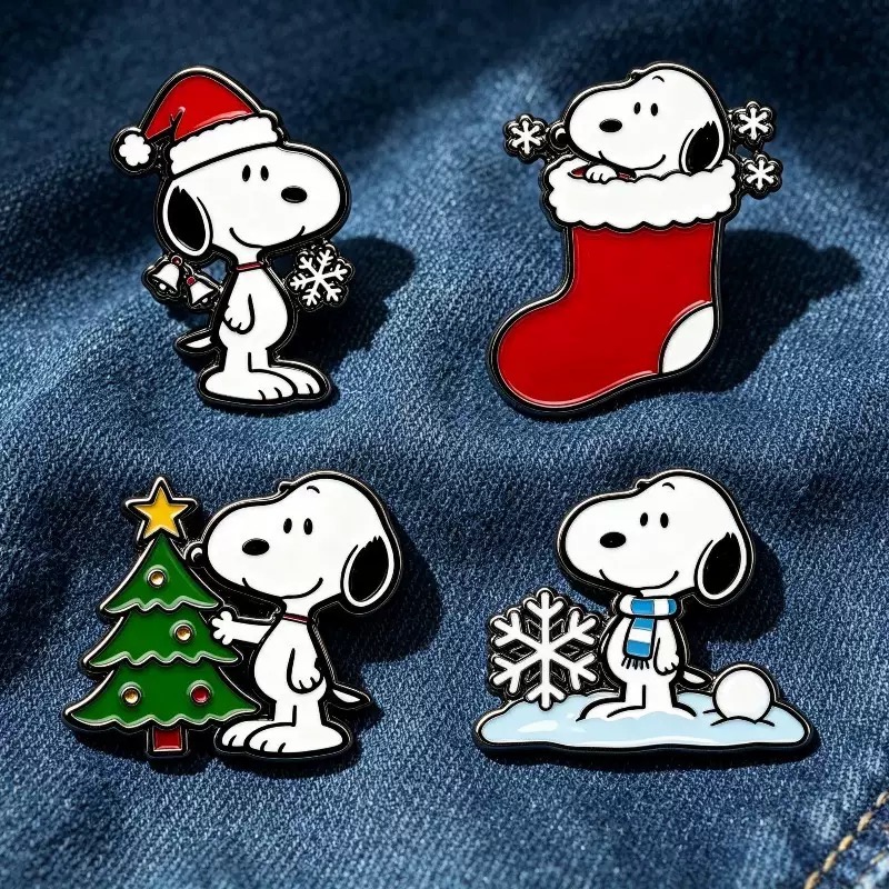4 adet Noel Temalı Sevimli Köp - Enamel Pin Set incelemesi ve fiyatı
