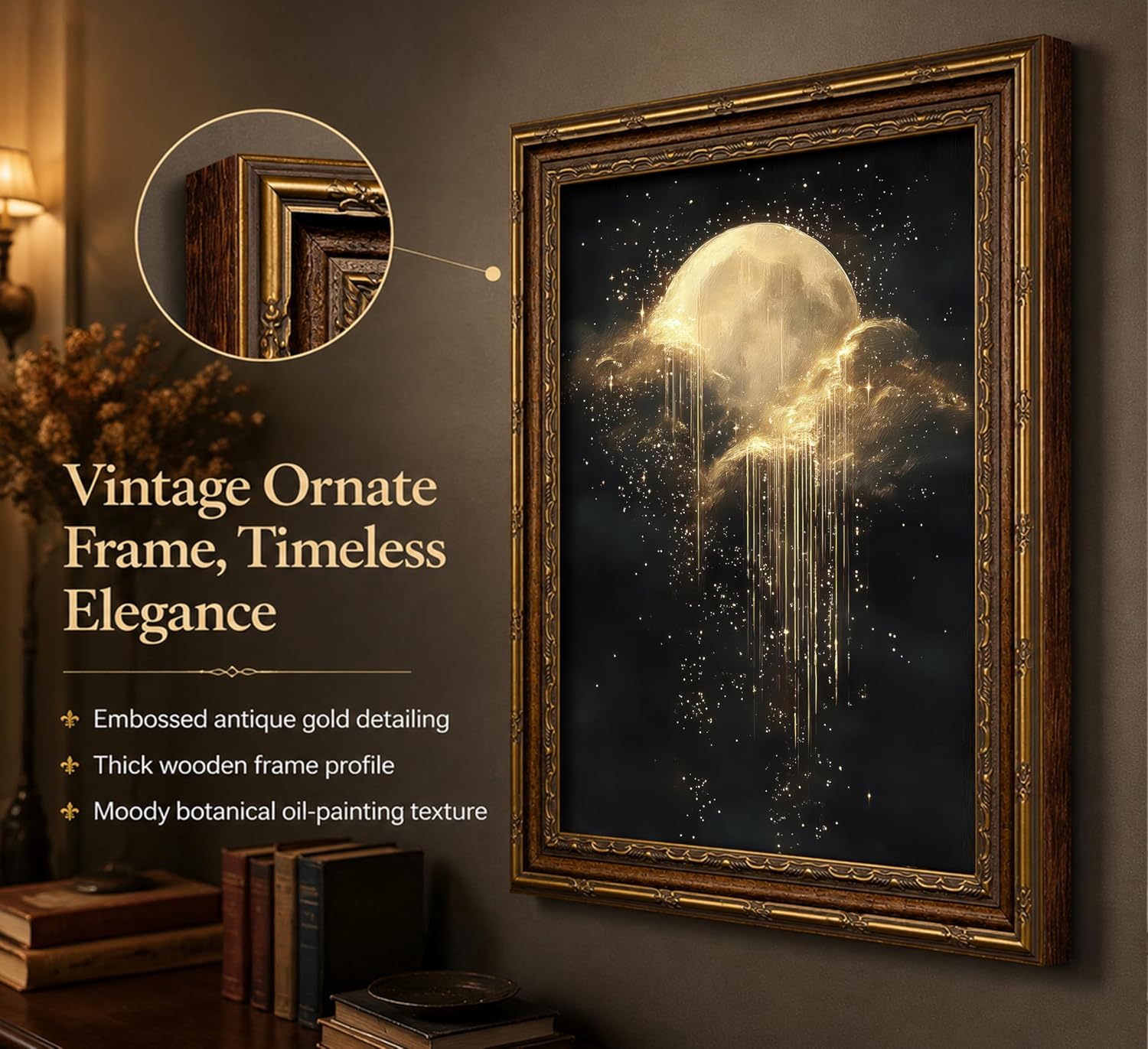 Antik Çerçeveli Göksel Kanvas  - Art Print Framed incelemesi ve fiyatı