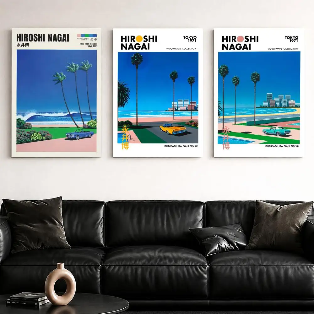 H-Hiroshi Nagai Kıyı Şehri Man - Art Print Framed incelemesi ve fiyatı
