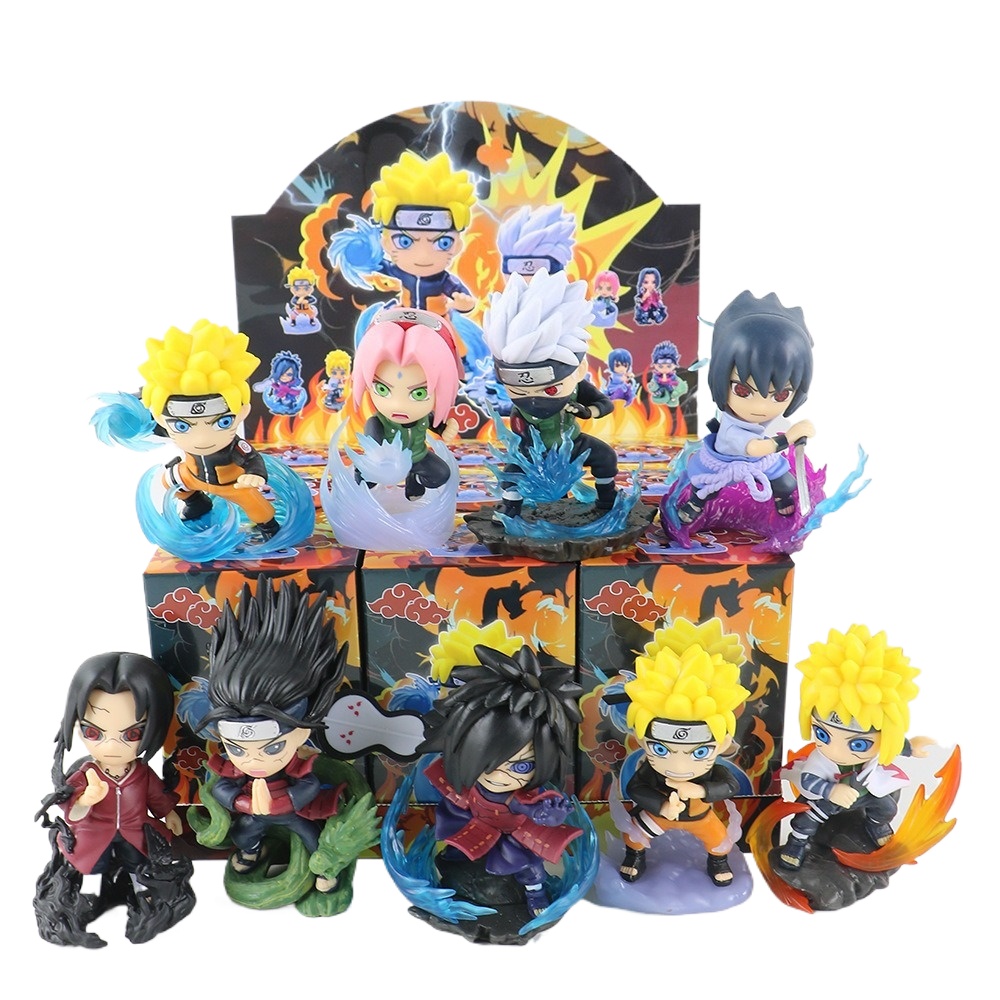 1-9 Çeşit Naruto Q-versiyon Fi - Anime Merchandise Box Set incelemesi ve fiyatı
