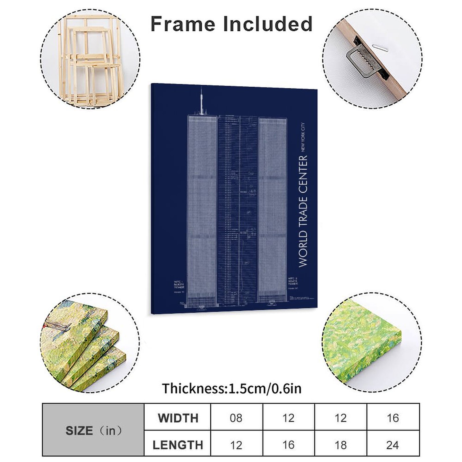 Dünya Ticaret Merkezi Tech Tuv - Art Print Framed incelemesi ve fiyatı