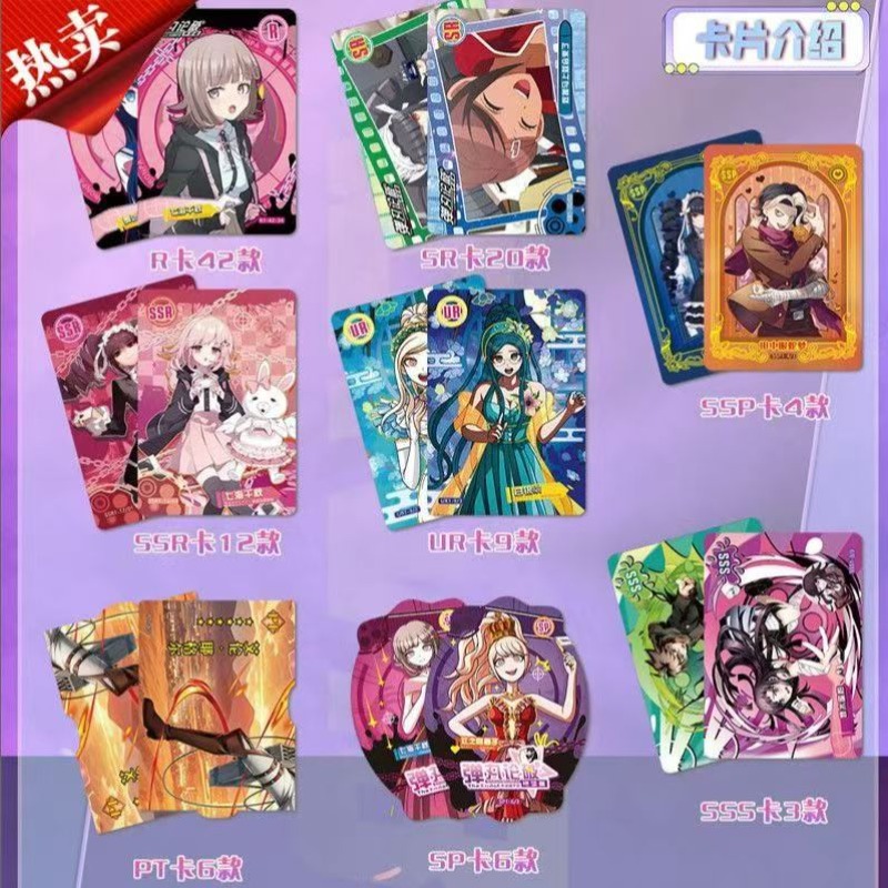 Danganronpa Koleksiyon Kartlar - Anime Kingdom Merchandise incelemesi ve fiyatı