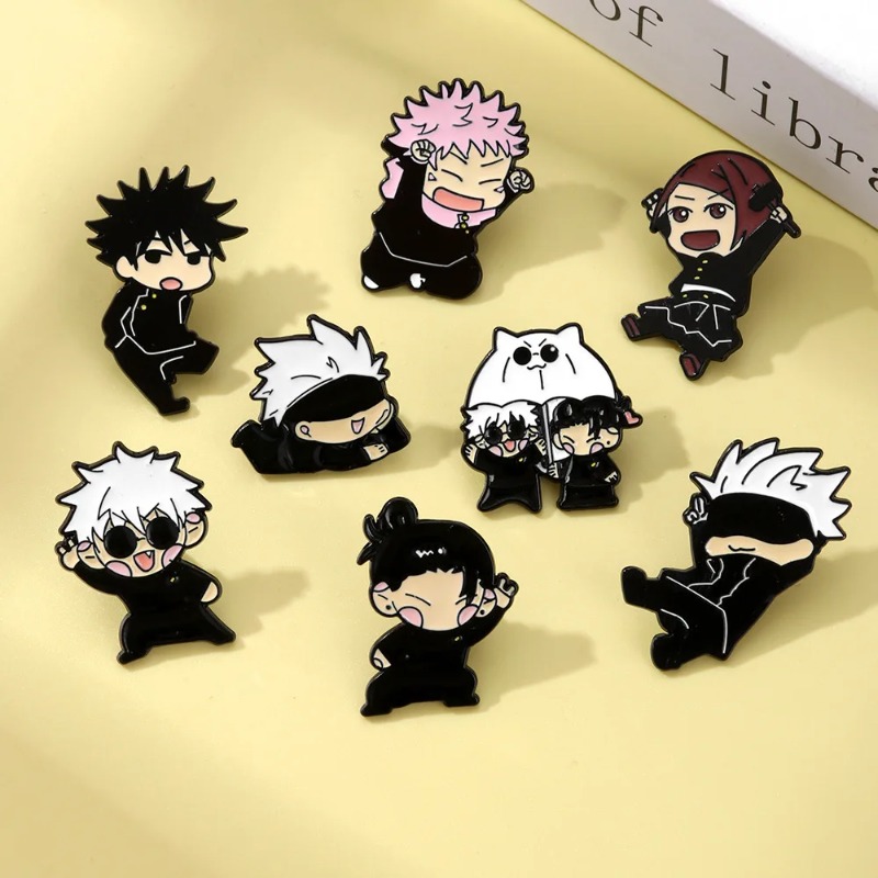 8 adet Anime Itadori Yuji Emay - Enamel Pin Set incelemesi ve fiyatı
