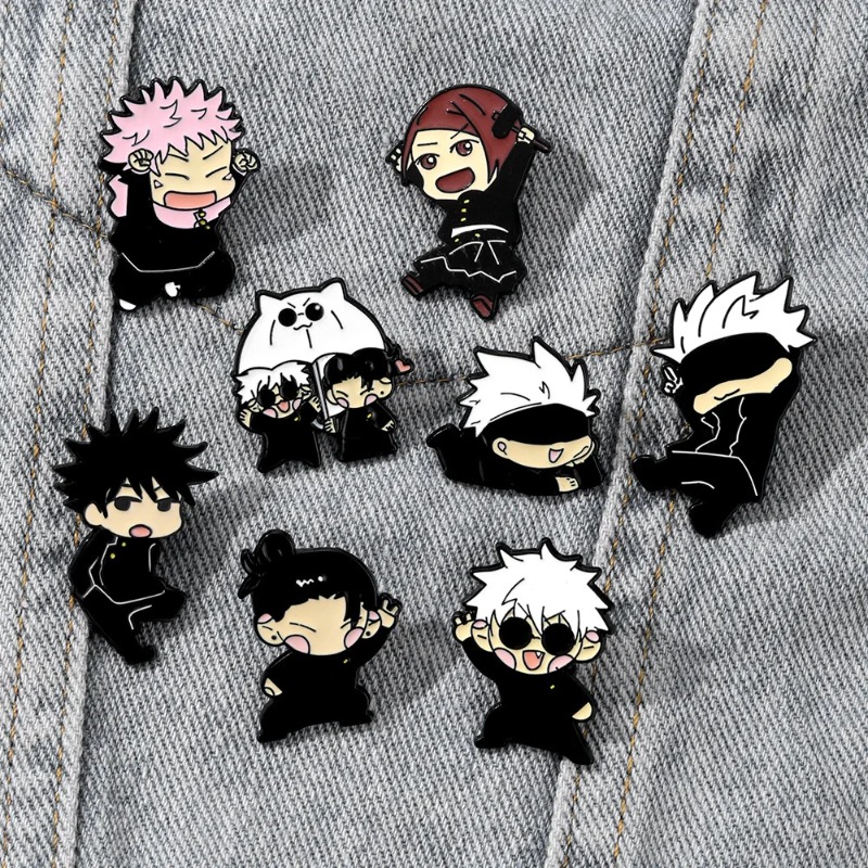 8 adet Anime Itadori Yuji Emay - Enamel Pin Set incelemesi ve fiyatı