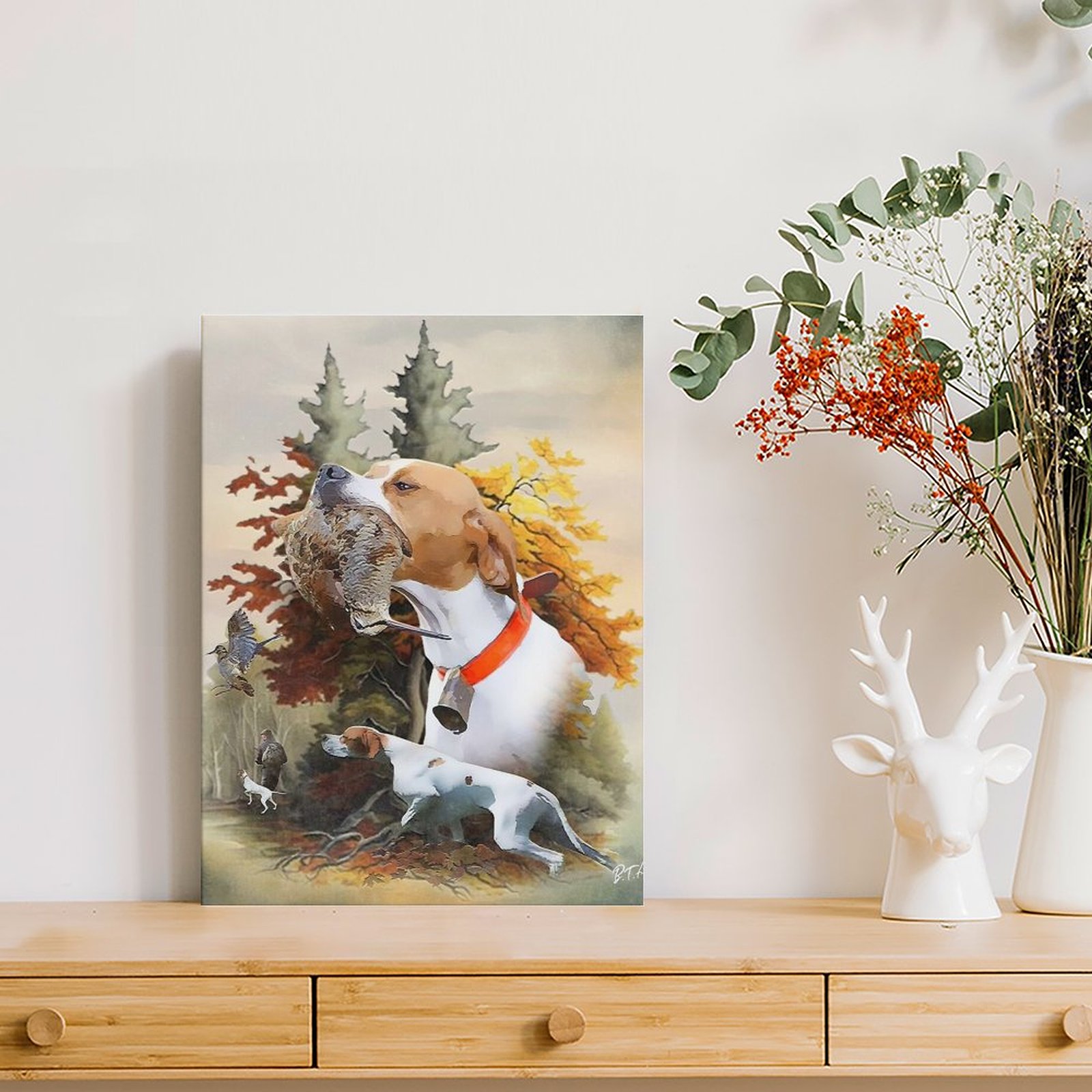 İngilizce Işaretçi Woodcock Av - Art Print Framed incelemesi ve fiyatı