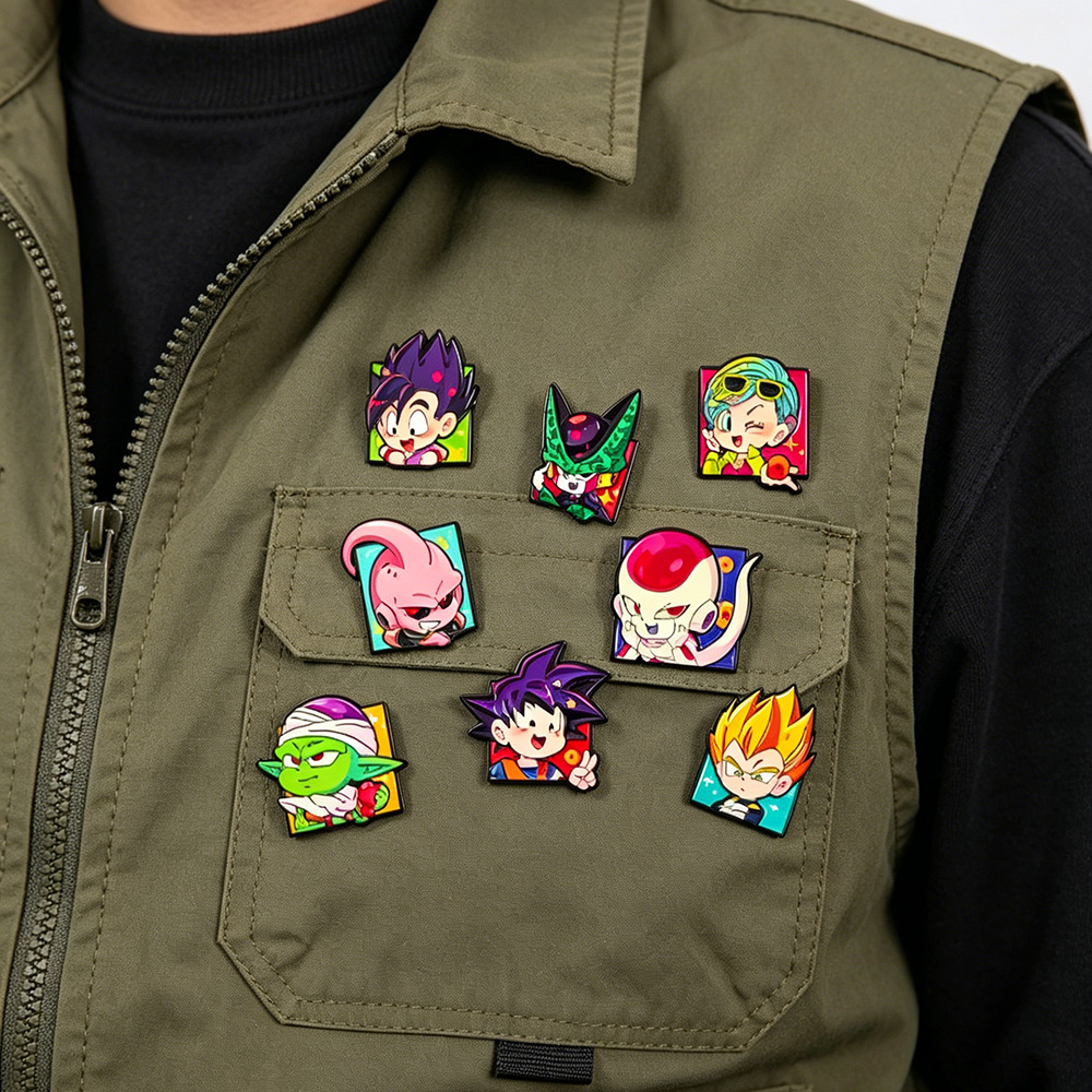 8 Adet Chibi Goku Karakter Ema - Enamel Pin Set incelemesi ve fiyatı